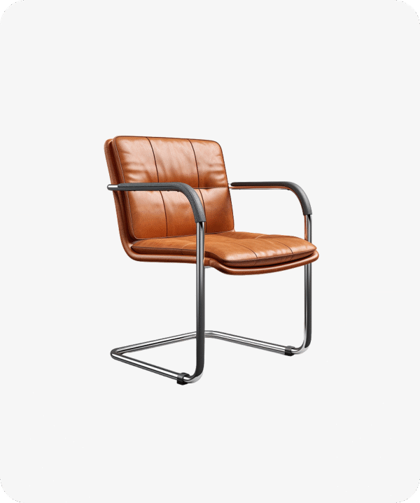 Leather Cantilever Chair